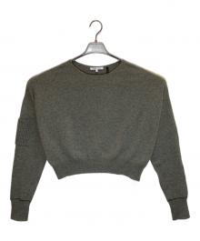 HELMUT LANG（ヘルムートラング）の古着「カシミヤショートニット」｜グレー