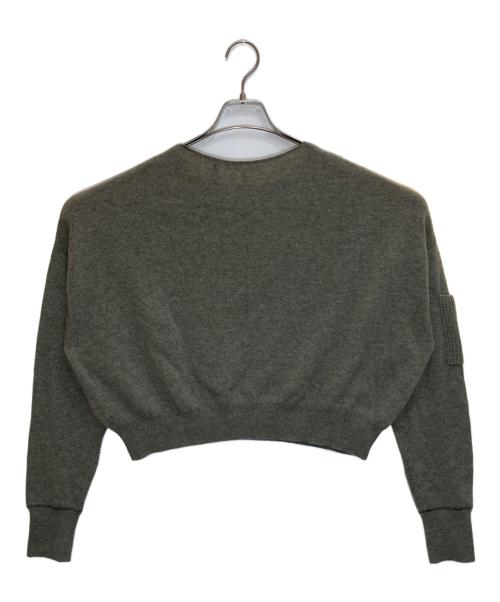 HELMUT LANG（ヘルムートラング）HELMUT LANG (ヘルムートラング) カシミヤショートニット グレー サイズ:Sの古着・服飾アイテム