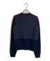 CELINE (セリーヌ) 切替クルーネックニット ネイビー サイズ:S：18000円