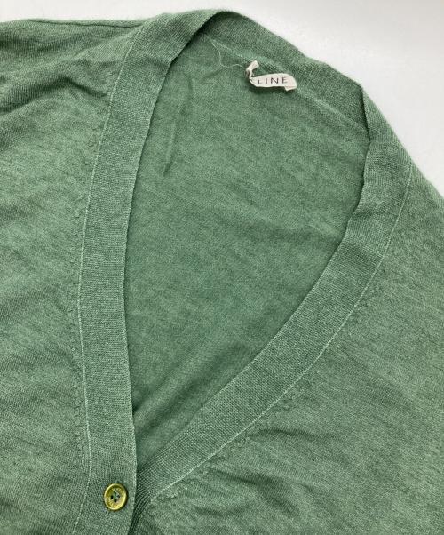 CELINE（セリーヌ）CELINE (セリーヌ) シルクカシミヤカーディガン グリーン サイズ:Sの古着・服飾アイテム