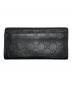 GUCCI (グッチ) GGシマ レザーロングウォレット ブラック サイズ:-：17000円