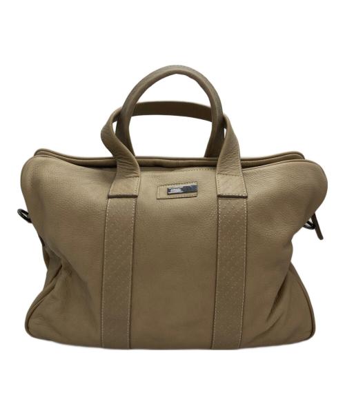 ARMANI COLLEZIONI（アルマーニ コレツィオーニ）ARMANI COLLEZIONI (アルマーニ コレツィオーニ) レザー2WAYバッグ ベージュ サイズ:-の古着・服飾アイテム