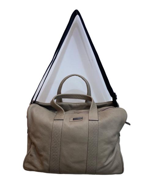 ARMANI COLLEZIONI（アルマーニ コレツィオーニ）ARMANI COLLEZIONI (アルマーニ コレツィオーニ) レザー2WAYバッグ ベージュ サイズ:-の古着・服飾アイテム