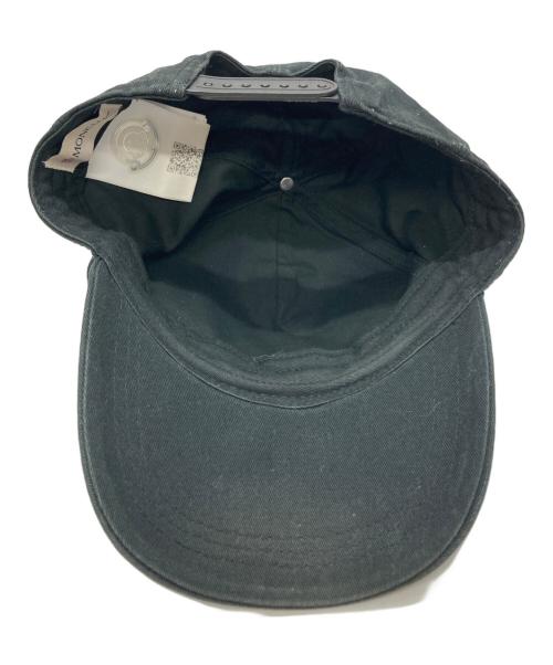MONCLER（モンクレール）MONCLER (モンクレール) ラバーロゴ ベースボールキャップ ブラック サイズ:-の古着・服飾アイテム