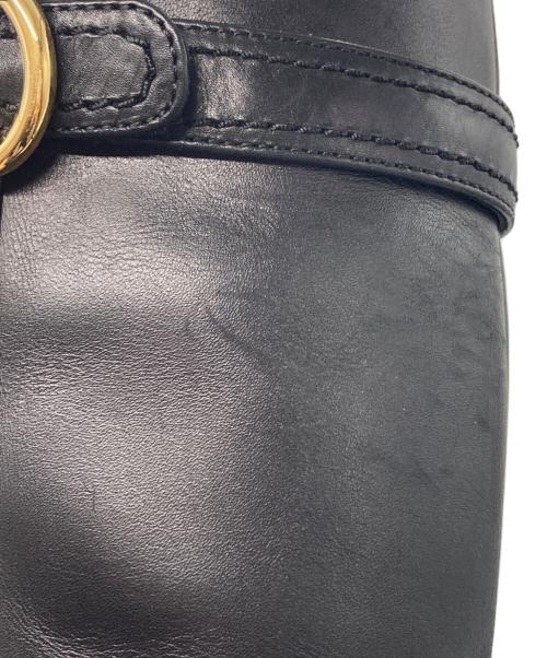 Salvatore Ferragamo（サルヴァトーレ フェラガモ）Salvatore Ferragamo (サルヴァトーレ フェラガモ) レザーロングブーツ ブラック サイズ:SIZE 6 1/2の古着・服飾アイテム