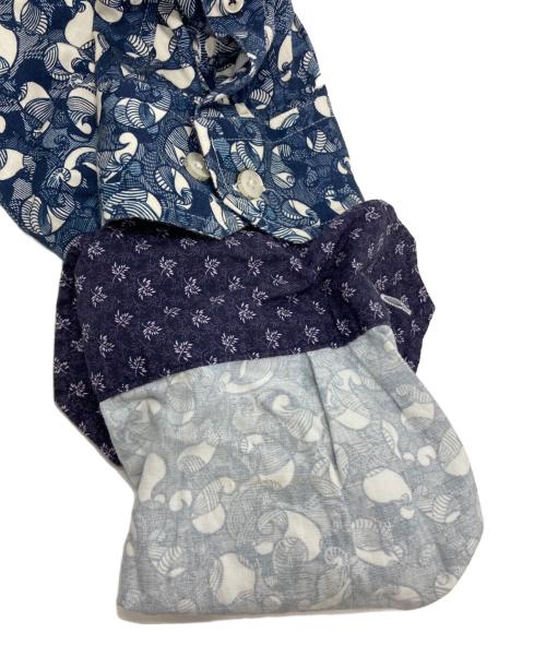 SAINT JAMES（セントジェームス）SAINT JAMES (セントジェームス) 総柄シャツ ネイビー サイズ:XLの古着・服飾アイテム