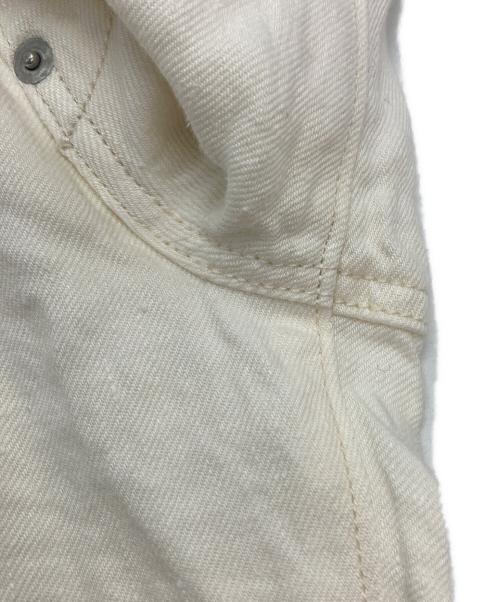 nest Robe（ネストローブ）nest Robe (ネストローブ) シンチバックリネンパンツ ホワイト サイズ:3の古着・服飾アイテム