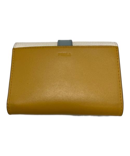 FURLA（フルラ）FURLA (フルラ) GRAZIA 二つ折りウォレット アイボリー×オレンジ サイズ:-の古着・服飾アイテム