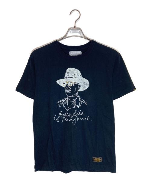 NEIGHBORHOOD（ネイバーフッド）NEIGHBORHOOD (ネイバーフッド) プリントTシャツ ブラック サイズ:Sの古着・服飾アイテム