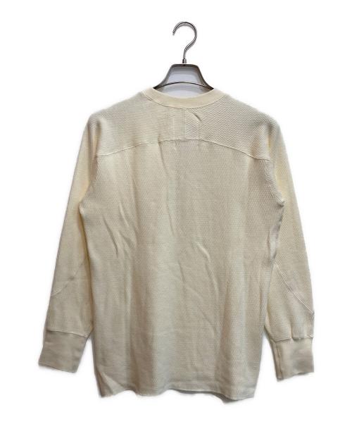 HOUSTON（ヒューストン）HOUSTON (ヒューストン) ヘビーサーマルヘンリーネックカットソー アイボリー サイズ:SIZE REGULAR LARGEの古着・服飾アイテム