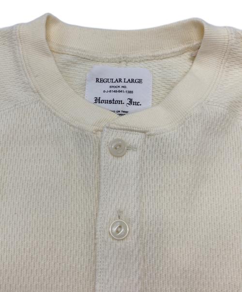 HOUSTON（ヒューストン）HOUSTON (ヒューストン) ヘビーサーマルヘンリーネックカットソー アイボリー サイズ:SIZE REGULAR LARGEの古着・服飾アイテム