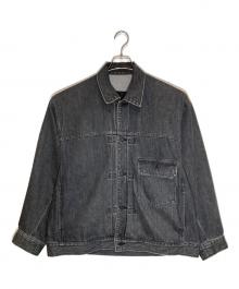 LAD MUSICIAN（ラッドミュージシャン）の古着「12oz DENIM BLOUSON」｜ブラック