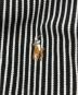 中古・古着 POLO RALPH LAUREN (ポロ・ラルフローレン) ベルテッドストライプワンピース ホワイト×ブラック サイズ:L：15000円