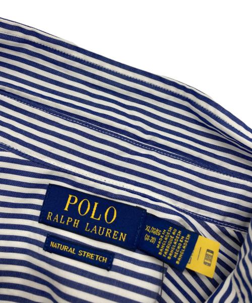 POLO RALPH LAUREN（ポロ・ラルフローレン）POLO RALPH LAUREN (ポロ・ラルフローレン) ストライプシャツ ネイビー×ホワイト サイズ:SIZE 170の古着・服飾アイテム