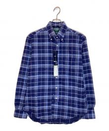 GITMAN BROS×SHIPS（ギットマンブラザーズ×シップス）の古着「チェックシャツ」｜ネイビー