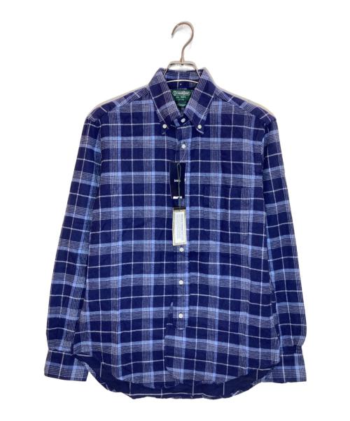 GITMAN BROS（ギットマンブラザーズ）GITMAN BROS (ギットマンブラザーズ) SHIPS (シップス) チェックシャツ ネイビー サイズ:SIZE 15 1/2 未使用品の古着・服飾アイテム