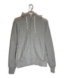 Champion REVERSE WEAVE（チャンピオン リバース ウィーブ）の古着「フーデッドジャケット」｜グレー
