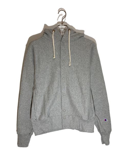 Champion REVERSE WEAVE（チャンピオン リバース ウィーブ）Champion REVERSE WEAVE (チャンピオン リバース ウィーブ) フーデッドジャケット グレー サイズ:Lの古着・服飾アイテム