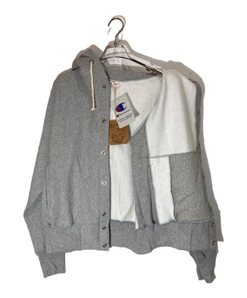 Champion REVERSE WEAVE（チャンピオン リバース ウィーブ）Champion REVERSE WEAVE (チャンピオン リバース ウィーブ) フーデッドジャケット グレー サイズ:Lの古着・服飾アイテム