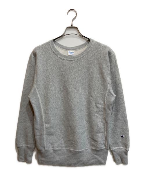 Champion REVERSE WEAVE（チャンピオン リバース ウィーブ）Champion REVERSE WEAVE (チャンピオン リバース ウィーブ) 11.5oz クルーネックスウェット グレー サイズ:Ⅼの古着・服飾アイテム