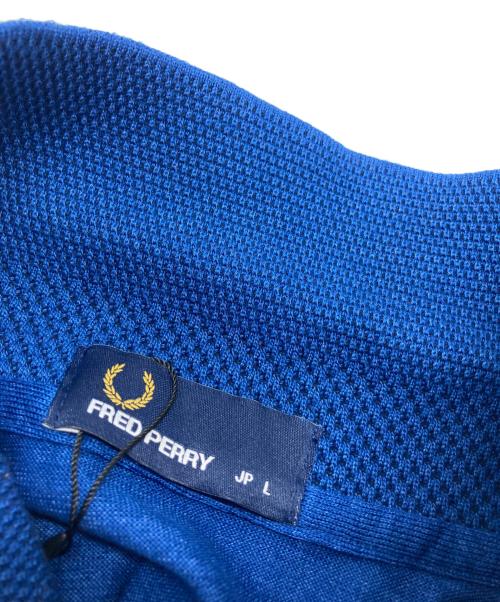 FRED PERRY（フレッドペリー）FRED PERRY (フレッドペリー) ロゴ刺繍ポロシャツ ブルー サイズ:Lの古着・服飾アイテム
