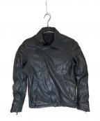 PS Paul SmithＰＳポールスミス）の古着「ダブルライダースジャケット」｜ブラック