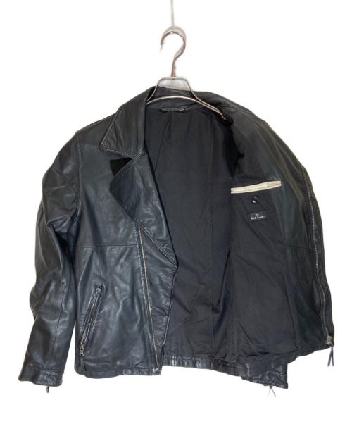 PS Paul Smith（ＰＳポールスミス）PS Paul Smith (ＰＳポールスミス) ダブルライダースジャケット ブラック サイズ:SIZE Mの古着・服飾アイテム