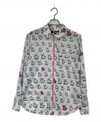 BLACK COMME des GARCONSブラックコムデギャルソン）の古着「ラビットジップシャツ」｜ブラック×ホワイト