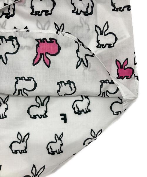 BLACK COMME des GARCONS（ブラックコムデギャルソン）BLACK COMME des GARCONS (ブラックコムデギャルソン) ラビットジップシャツ ブラック×ホワイト サイズ:Sの古着・服飾アイテム