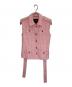 maje（マージュ）の古着「Sleeveless tweed jacket」｜ピンク