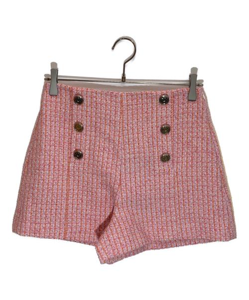 maje（マージュ）maje (マージュ) Tweed short pants ピンク サイズ:36の古着・服飾アイテム