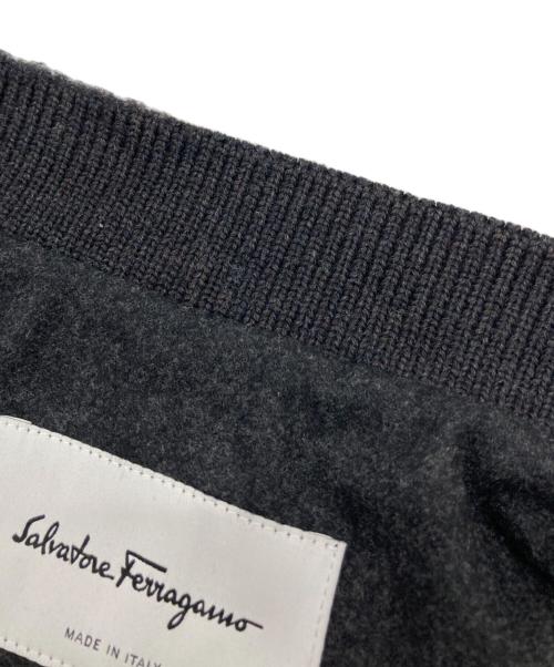 Salvatore Ferragamo（サルヴァトーレ フェラガモ）Salvatore Ferragamo (サルヴァトーレ フェラガモ) キルティングベスト ブラック サイズ:SIZE 50の古着・服飾アイテム