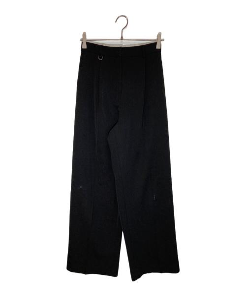 CLANE（クラネ）CLANE (クラネ) 2WAY TUCK STRAIGHT PANTS ブラック サイズ:2の古着・服飾アイテム