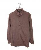AURALEEオーラリー）の古着「WOOL LINEN TWILL SHIRTS」｜ブラウン