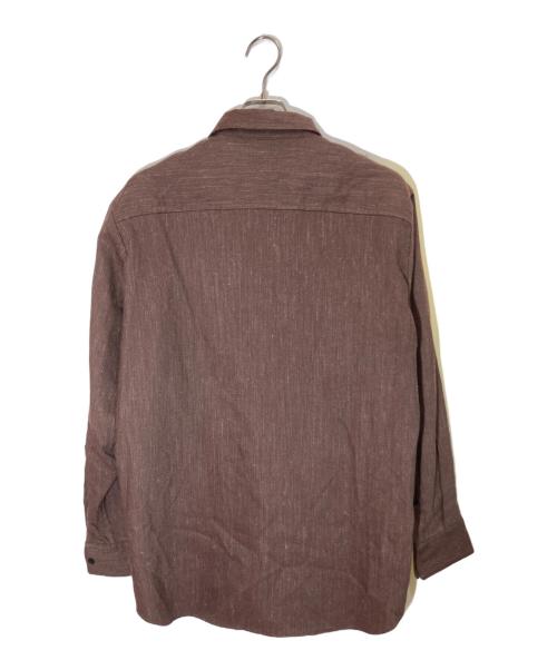 AURALEE（オーラリー）AURALEE (オーラリー) WOOL LINEN TWILL SHIRTS ブラウン サイズ:SIZE 3の古着・服飾アイテム