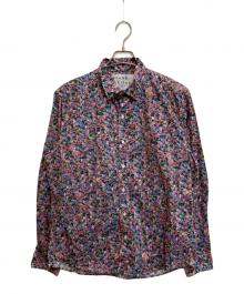 Frank&Eileen（フランクアンドアイリーン）の古着「FINBAR 花柄シャツ」｜パープル×グリーン