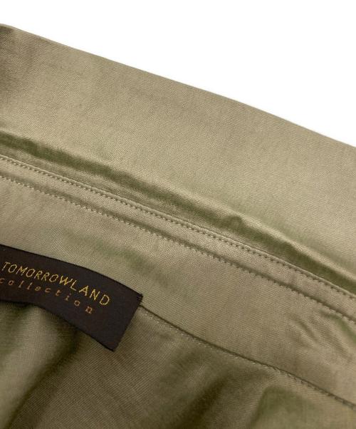 TOMORROW LAND collection（トゥモローランドコレクション）TOMORROW LAND collection (トゥモローランドコレクション) シャイニークロス ノースリーブシャツワンピース グレー サイズ:36の古着・服飾アイテム