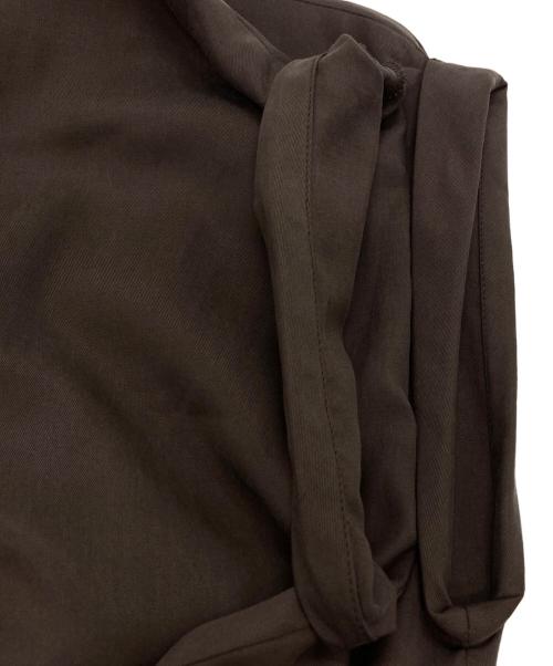 BALLSEY（ボールジィ）BALLSEY (ボールジィ) セルロースツイル サイドアジャストオールインワン ブラウン サイズ:34の古着・服飾アイテム
