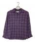 WACKO MARIA（ワコマリア）の古着「OMBRE CHECK OPEN COLLAR SHIRT L/S」｜パープル