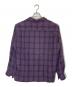 WACKO MARIA (ワコマリア) OMBRE CHECK OPEN COLLAR SHIRT L/S パープル サイズ:L：17000円