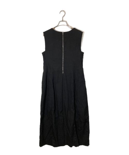 MACPHEE（マカフィー）MACPHEE (マカフィー) コットンナイロンピケ スクエアネックワンピース ブラック サイズ:36の古着・服飾アイテム