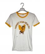 Championチャンピオン）の古着「ヴィンテージリンガーTシャツ」｜ホワイト