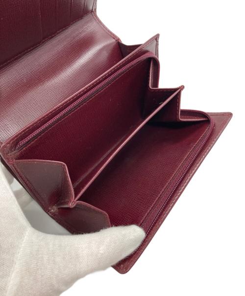Cartier（カルティエ）Cartier (カルティエ) マストライン 2つ折り財布 バーガンディー サイズ:-の古着・服飾アイテム