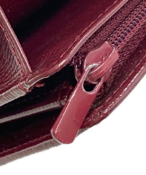 Cartier（カルティエ）Cartier (カルティエ) マストライン 2つ折り財布 バーガンディー サイズ:-の古着・服飾アイテム