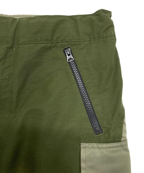 sacai（サカイ）sacai (サカイ) Nylon Twill Mix Pants グリーン サイズ:2の古着・服飾アイテム