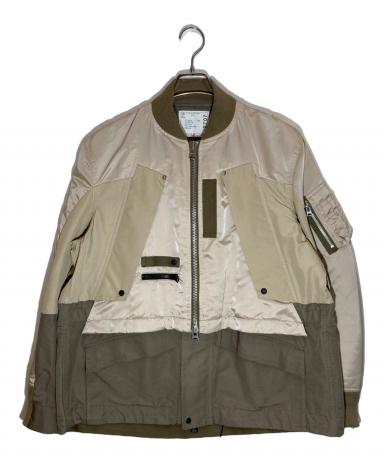 中古・古着通販】sacai (サカイ) Nylon Twill Mix Blouson ベージュ