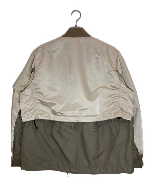 sacai（サカイ）sacai (サカイ) Nylon Twill Mix Blouson ベージュ×カーキ サイズ:1の古着・服飾アイテム