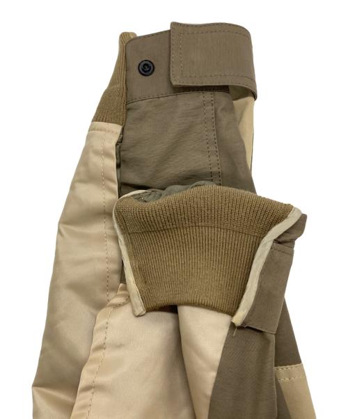 sacai（サカイ）sacai (サカイ) Nylon Twill Mix Blouson ベージュ×カーキ サイズ:1の古着・服飾アイテム