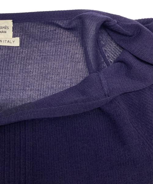 HERMES（エルメス）HERMES (エルメス) ノースリーブニット ネイビー サイズ:36の古着・服飾アイテム