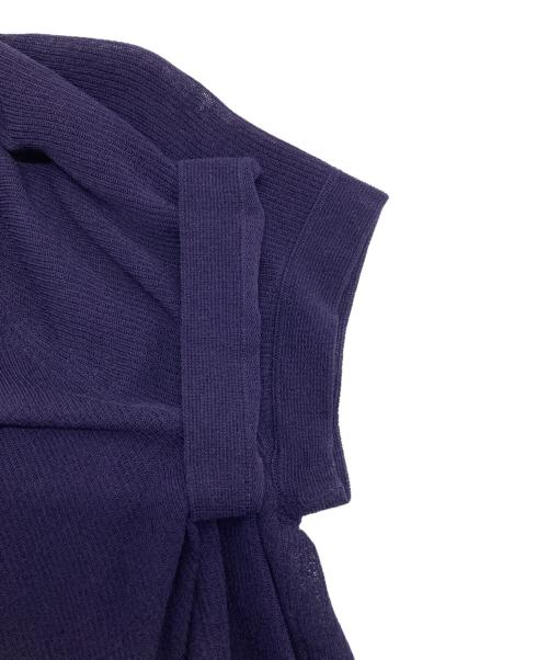 HERMES（エルメス）HERMES (エルメス) ノースリーブニット ネイビー サイズ:36の古着・服飾アイテム